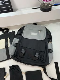 Ensemble de sacs d’école Kawai pour adolescents 5Pcs YISIYUAN Noir – محفظة 5 قطع كاواي أسود 5