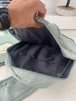 Ensemble de Sacs Snorlax 3Pcs Design Kawaii Vert – حقيبة مدرسية 3 قطع لون أخضر 6