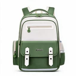 Sac à Dos Scolaire Style Kawaii Grand Volume Tissu Imperméable Vert SACKDS08VT - حقيبة مدرسية بتصميم كاوايي 1