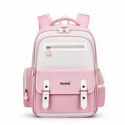 Sac à Dos Scolaire Style Kawaii Grand Volume Tissu Imperméable ROSE SACKDS08RS - حقيبة مدرسية بتصميم كاوايي 1