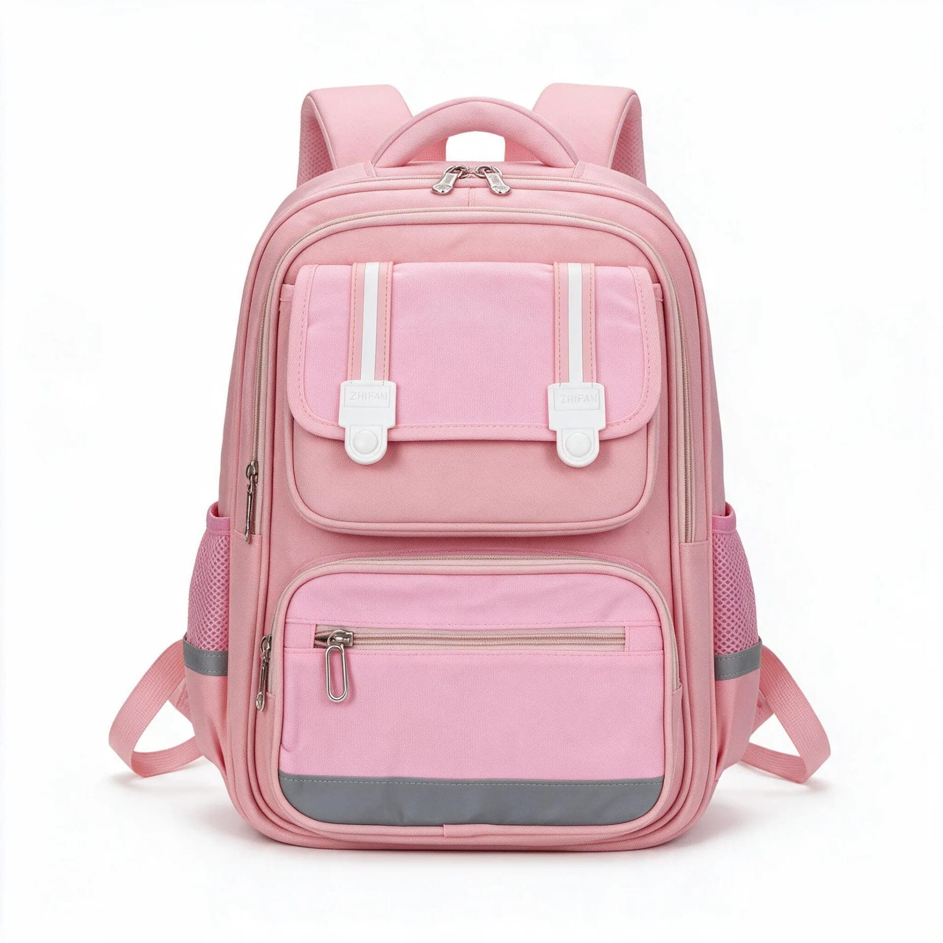 Sac à Dos Scolaire Style Kawaii Grand Volume Tissu Imperméable Rose SACKDS06RS - حقيبة مدرسية بتصميم كاوايي