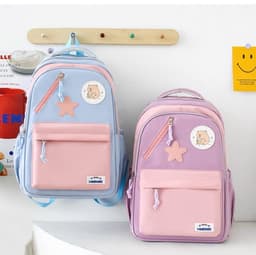 Sac à Dos Multifonctionnel Kawaii Grand Volume Imperméable et Résistant 4Pcs Mauve SACKDS02MV - حقيبة ظهر بعدة قطع بتصميم كاوايي 2