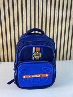 Sac à Dos Scolaire Style Kawaii Grand Volume Tissu Imperméable Bleu SACKDS18B - حقيبة مدرسية بتصميم كاوايي 2