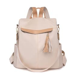Sac à Dos Femme Élégant et Tendance Style Chic Couleur Beige SACKDS26BG - حقيبة ظهر نسائية عصرية بتصميم أنيق متعددة الاستخدامات 2
