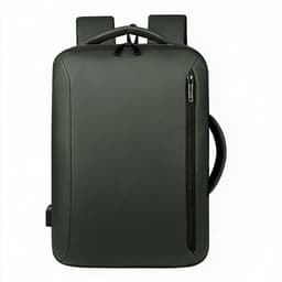 Sac à Dos Business Voyage pour Homme Convertible en Sac à Main Poche Extensible Vert SACHM01V - حقيبة ظهر للرجال متعددة الاستخدامات للكمبيوتر المحمول 2