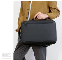 Sac à Dos Business Voyage pour Homme Convertible en Sac à Main Poche Extensible Noir SACHM01N - حقيبة ظهر للرجال متعددة الاستخدامات للكمبيوتر المحمول 2