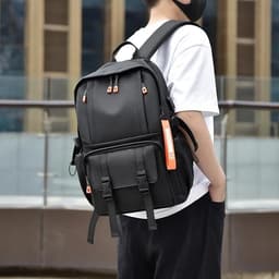 Sac à Dos Ergonomique et Imperméable Port USB Intégré Noir SACHM02N - حقيبة ظهر متعددة الوظائف للعمل والسفر مع منفذ شحن 1