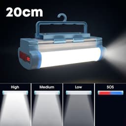 Lanterne de Camping 5-en-1 avec Power Bank PM 3000mAh - مصباح التخييم المغناطيسي متعدد المهام 1