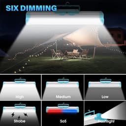 Lanterne de Camping 5-en-1 avec Power Bank PM 3000mAh - مصباح التخييم المغناطيسي متعدد المهام 6