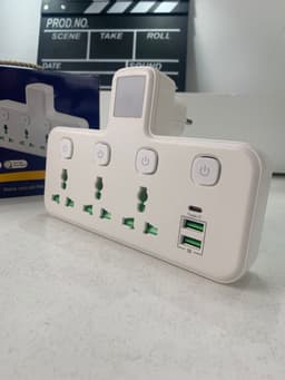 Multiprise Murale LED avec 2 ports USB-A et 1 port USB-C (charge rapide) – مقبس طاقة مقبس طاقة مع منافذ شحن 7
