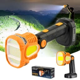 Lampe torche LED Rechargeable USB avec COB Lumière d’urgence – مصباح عالي السطوع 1