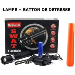 Lampe Torche LED SWAT Multifonction Zoom Réglable et 3 Modes d’Éclairage – مصباح يدوي قابل للشحن 6