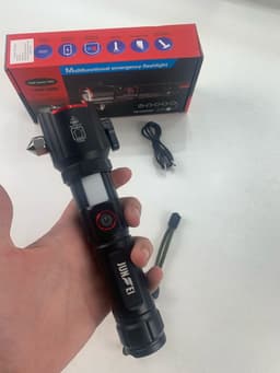 Lampe Torche Multifonctionnel LED Puissante Rechargeable par USB Avec PowerBank – طورش عالي السطوع 8