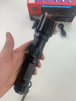 Lampe Torche Multifonctionnel LED Puissante Rechargeable par USB Avec PowerBank – طورش عالي السطوع 9