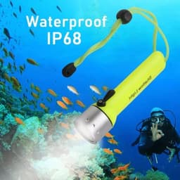Torche LED professionnelle étanche pour plongée sous-marine 2