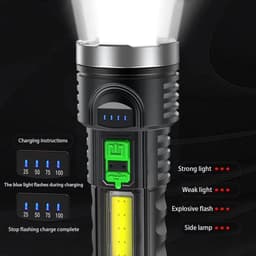 Lampe torche LED rechargeable Super lumineuse G5 4