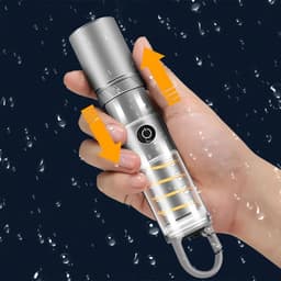 Lampe Torche Rechargeable, Ultra Puissante avec 5 Modes D'éclairage 5