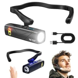 Lampe Frontale Rechargeable 1000 Lumen Avec Sensor de Mouvement et 5 Modes de Lumière 1