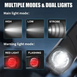 Lampe Frontale Rechargeable 1000 Lumen Avec Sensor de Mouvement et 5 Modes de Lumière 2