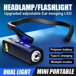 Lampe Frontale Rechargeable 1000 Lumen Avec Sensor de Mouvement et 5 Modes de Lumière 5