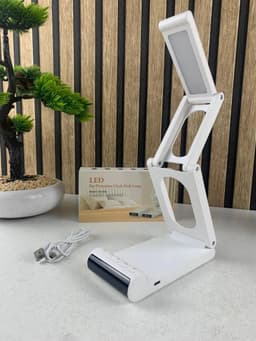 Lampe de bureau rechargeable sans fil avec réveil LED et power bank 5000 mAh – مصباح مكتب ومصباح مع شاحن متنقل 9