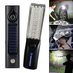 Lampe de Travail LED Rechargeable Éclairage Ultra-Puissant avec Panneau Solaire Intégré – مصباح عمل قابل للشحن 1