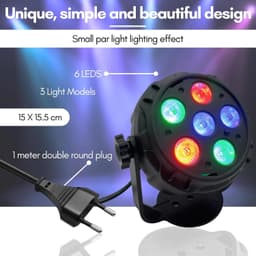 Boule Disco Lumineuse Multicolore avec Haut-Parleur Bluetooth et Télécommande - كرة إضاءة ديسكو ملونة مع مكبر صوت بلوتوث وجهاز تحكم عن بعد 3